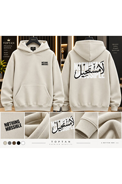EURO CODE Stylish and Modern Hooded Sweatshirt with an Oversized Cut. With So...