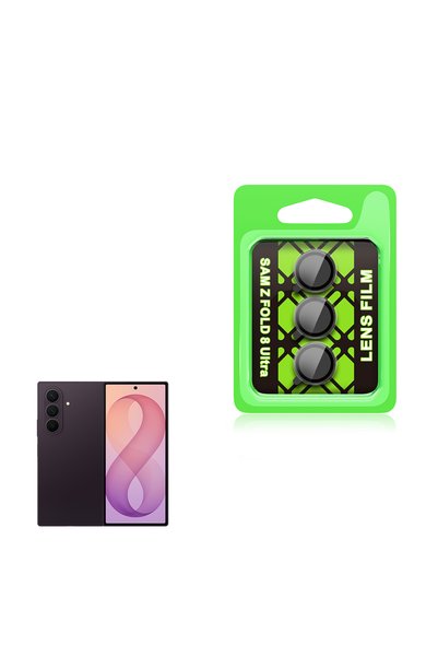 NANOSPACE Samsung Galaxy Z Fold 8 Ultra Uyumlu Temperli Sert Cam Lens Kamera ...
