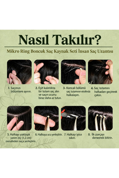 cosmeticsdeppo Saç Kaynak, Tinsel ve Saç Süsü Takma Boncuğu (Karamel -100 Adet)