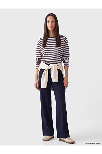 LC Waikiki Özmarka New Season Navy Blue Soft Touch Women's Sweatpants