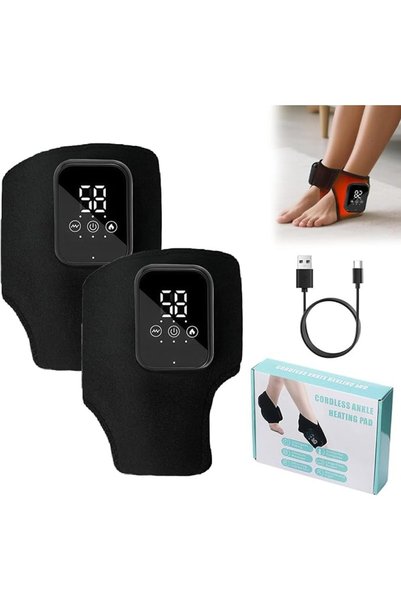 KOWVOWZ 2PCS Foot Massager, 3-in-1 Ankle Massager with Heat, 3 Vibration Mode...