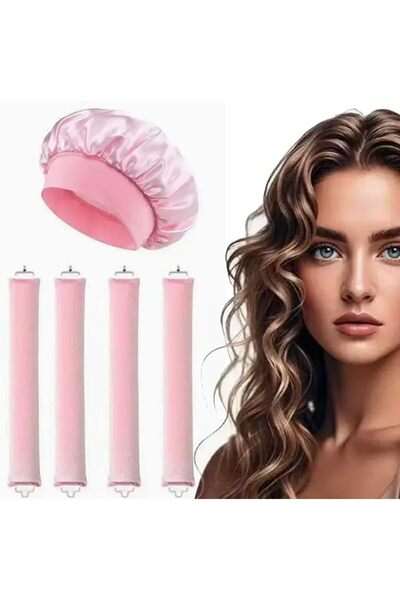 ANYUAN Rubber Heatless Curling Iron, Hair Rollers And Satin Headscarf, Not Ir...