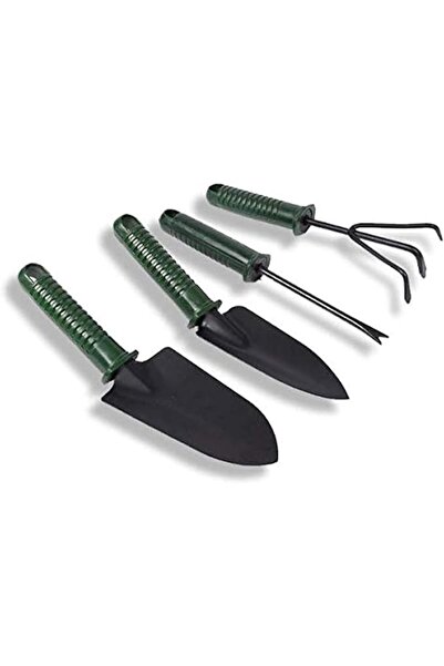Other 4Pcs 25cm Garden Tool Set Shovel Cultivator Trowel Leaf Trimmer Rake Mi...