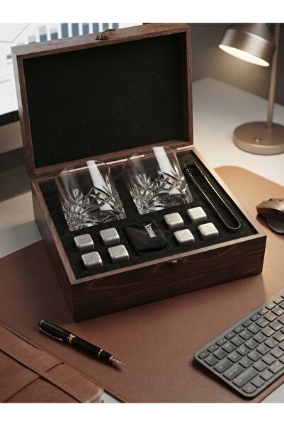 ARDSU Whiskey Glasses and Stones Gift Set/2 Crystal Glasses/Whiskey Set with ...