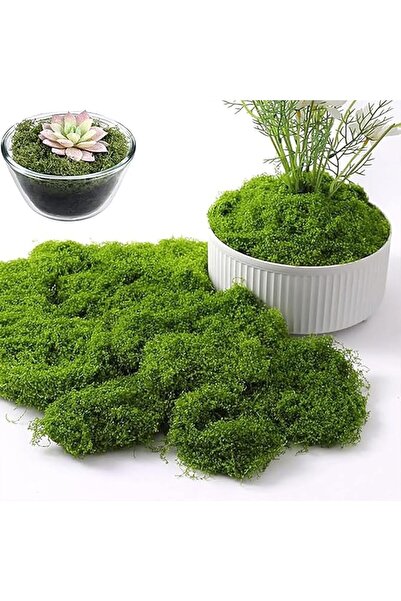 GENERAL Fake Moss,Faux Moss for Plants Indoor Fake Green for Potted Plants 7 ...