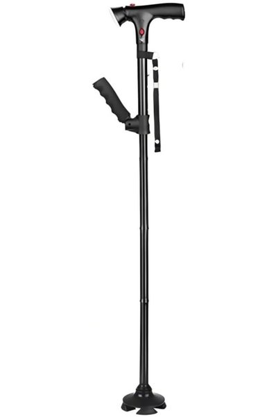 RUNZI Hiking and Walking Canes with Led Light and Alarm, Male and Female Walk...