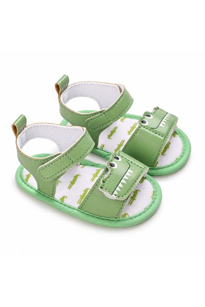 Hibobi Premium EU18-19 Baby Sandals, Cute Crocodile Open-Toe Shoes with Hook-...