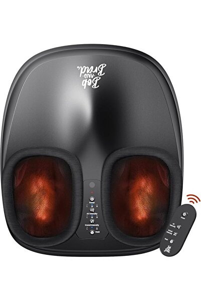 Bob and Brad Lite Foot Massager with Heat, Deep Kneading Electric Foot Massag...