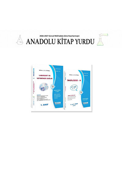 Egem Eğitim Yayınları 2025 AÖF Egem 1. Sınıf Laborant Ve Veteriner Sağlık Bah...