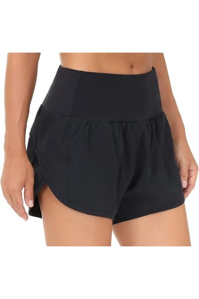TERRIFI Women’s High Waisted Running Shorts, Quick Dry Athletic Workout Short...