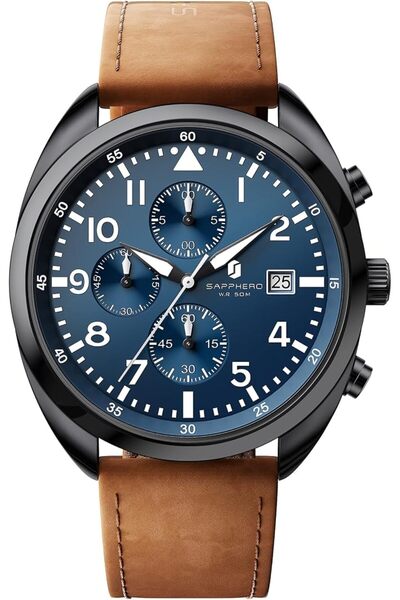 GENERAL By Benyar Men's Watches Analog Chronograph Quartz Wristwatches Waterp...