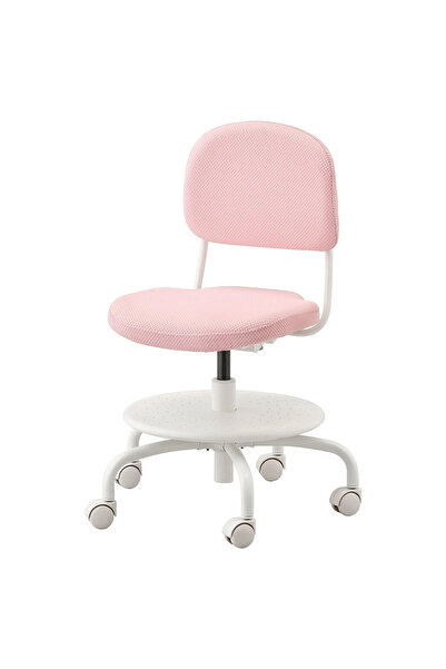 IKEA AKDENİZ VIMUND çocuk çalışma sandalyesi , açık pembe