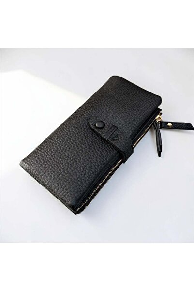 rinkadoll Women's Multi-Compartment Wallet Handbag with Snap Fasteners and Zi...