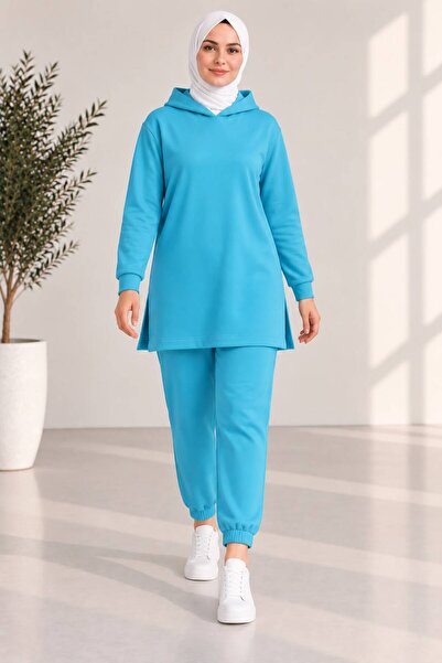 MAY MARA Women's plus size tracksuit set with side slit detail