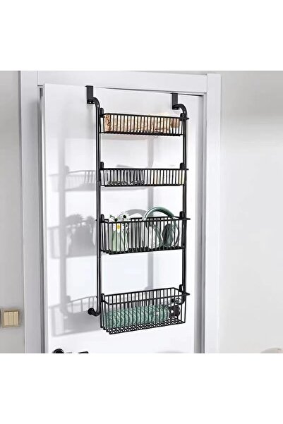 ALMEKAQUZ Metal Over the Door Pantry Organizer Rack, Spice Rack for Kitchen, ...