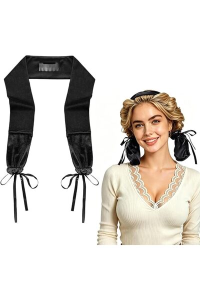 Hannea ® Velvet Heatless Hair Curler, No Heat Overnight Hair Curling Headband...