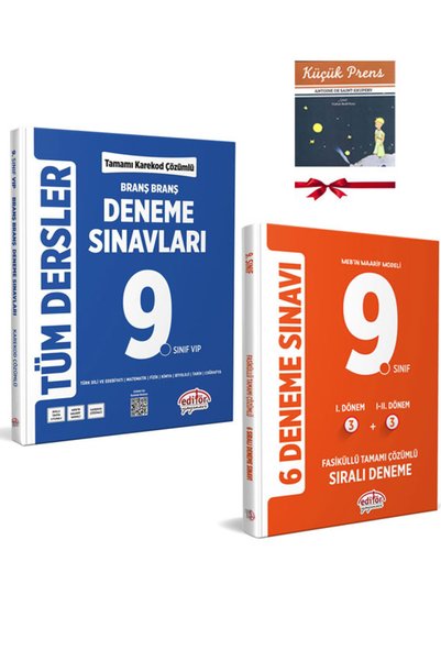 Editör Yayınevi 2027 Editör 9.Sınıf Fasiküllü Sıralı Deneme ve Branş Branş De...
