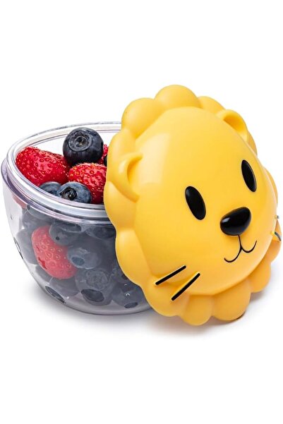 meliinista Melii Animal Snack Containers with Lids - Lion Food Storage Contai...