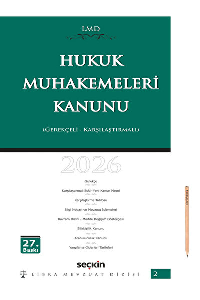 Seçkin Yayıncılık Libra Mevzuat Dizisi Hukuk Muhakemeleri Kanunu / LMD–2 (Ger...