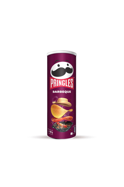 Pringles Barbeque Flavored Potato Crisps 165 g – Crunchy BBQ Snack