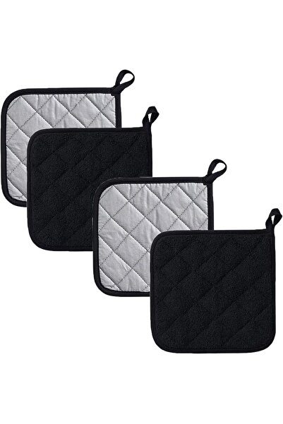 ALMEKAQUZ 4Pcs Large Size Pot Holders, Hot Pads Terry Cloth Holders, Insulate...