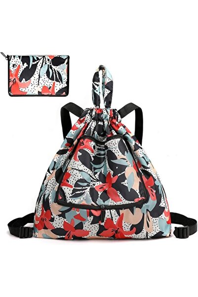 NALACAL Waterproof Drawstring Bags, Foldable Gym Bags, Drawstring Travel Spor...