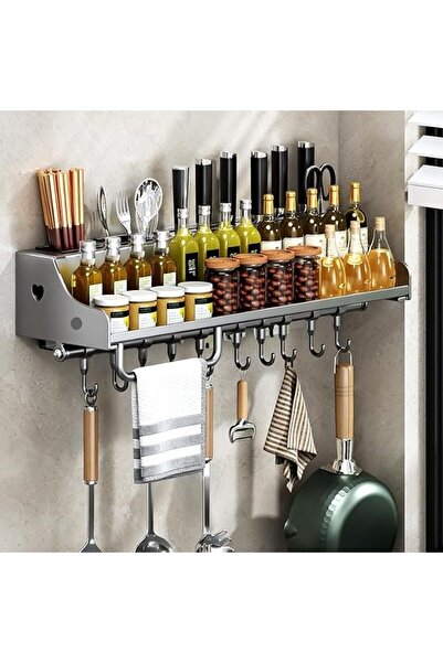 AZONEE 19.7 Inch Stainless Steel Kitchen Utensil Rack, Wall Mount Spice Shelf...