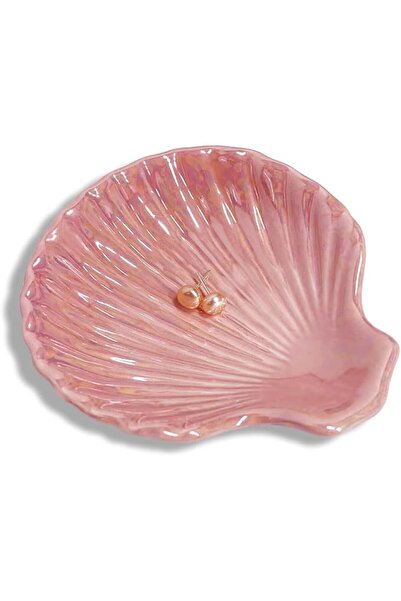 ALMEKAQUZ Ceramic Jewellery Dish, Jewellery Plate, Shell Jewellery Tray, Room...