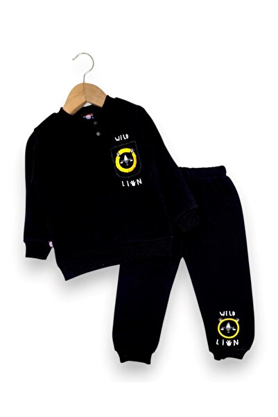 Egelite Baby Boy Winter 3 Threaded Threaded Lion Embroidered 6-9-12-18-24 Mon...