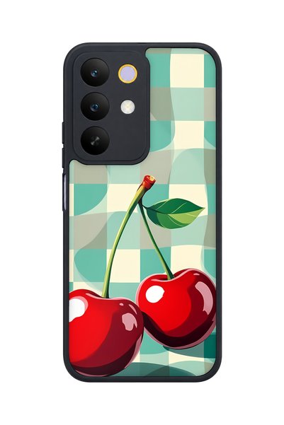 realme حافظة مقاومة للصدمات متوافقة مع C85 5G بنمط الكرز مع حماية للكاميرا