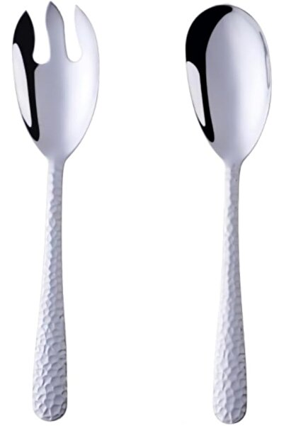 GENERAL 12" Stainless Steel Salad Serving Set - Salad Spoon and Fork, Mirror ...
