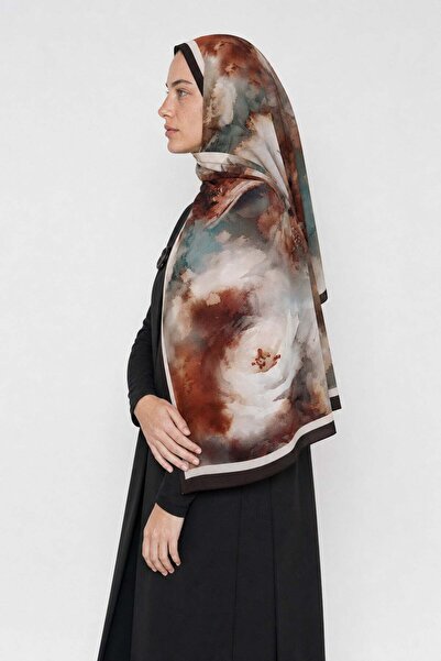 Mooncorn Noir Desen Hebei Silk Shawl