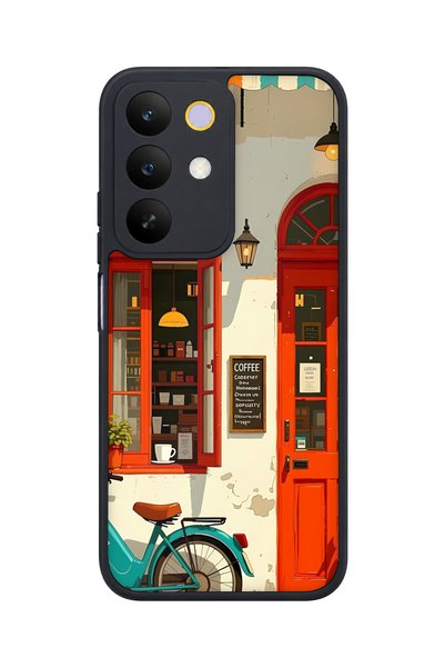 realme C85 5g Compatible Cafe Patterned Shockproof Case with Camera Protection