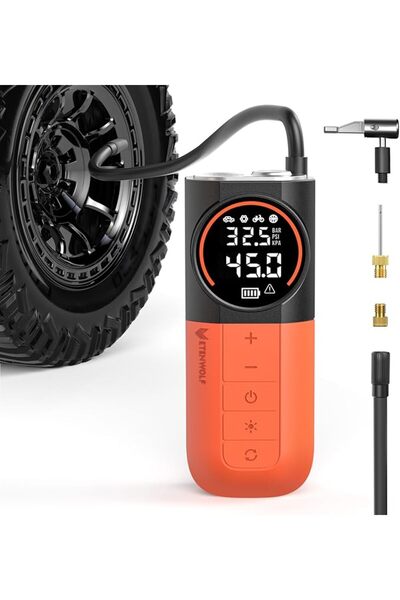 ETENWOLF منفاخ إطارات محمول S1، ضاغط هواء بقوة 160PSI