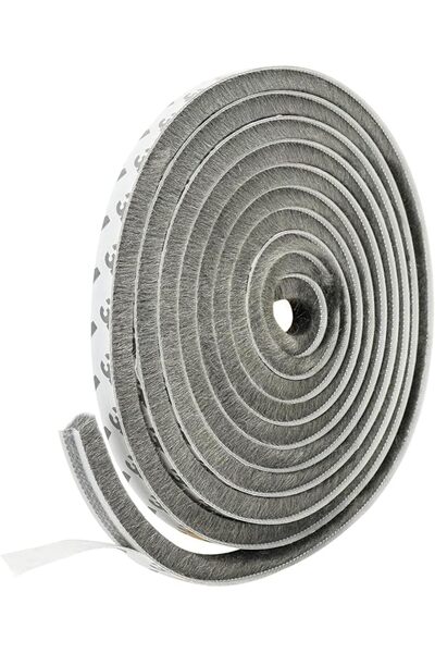 Tazweeq Weather Stripping Self-Adhesive Seal Strip for Doors, Windows Brush D...