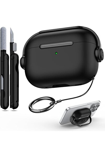 R-fun حافظة لسماعات Airpods Pro 3 مع قفل آمن ومجموعة تنظيف، حافظة واقية لسماع...
