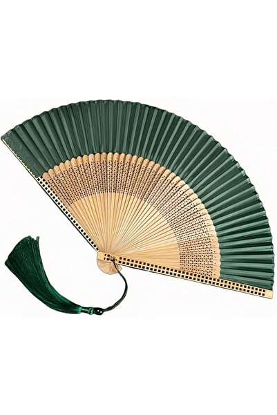 GENERAL Elegant Portable Folding Fan Made of Bamboo, Chinese Style Handheld F...
