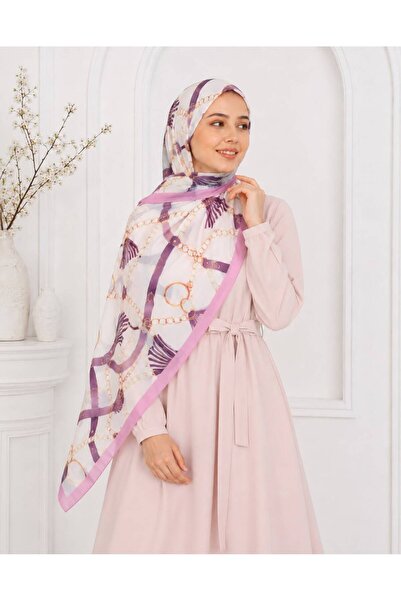 Dimoi Kids Women's Chain Patterned Shawl Hijab Daily Stylish Patterned Comfor...