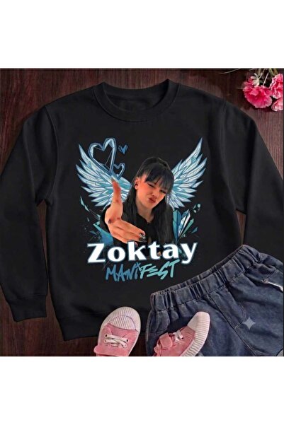 NOFLEN Manifest Tasarım Zoktay Baskılı Uzun kollu Kışlık Sweat