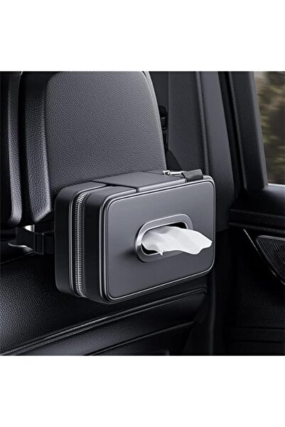 TERRIFI Car Tissue Holder - PU Leather Standard Tissue Box, Armrest Box, Extr...