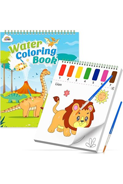 ZMLM كتب تلوين بالماء للأطفال الصغار - نشاط رسم خالٍ من الفوضى للأطفال - فنون...