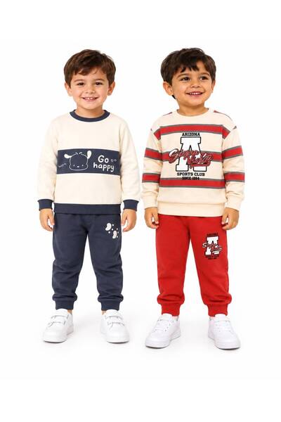 Milanlı Kids Set de trening sezonier pentru băieți, 2 piese, jos și sus