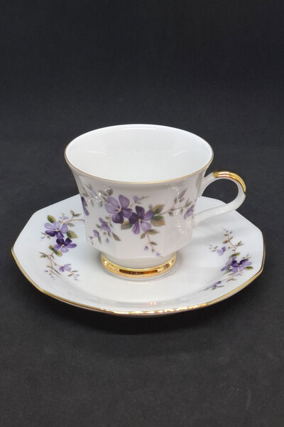 Winterling Marktleuthen Mor Violet Patterned Coffee Cup 2 Pieces 150 ml