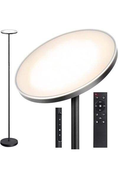 OUTON مصباح أرضي LED بقوة 30 واط و3000 لومن مع تحكم عن بعد وباللمس