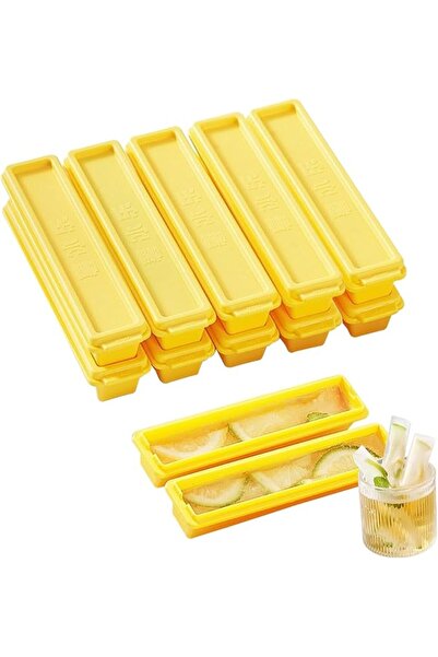 TERRIFI 12 Pcs Water Bottle Ice Cube Trays for Freezer with Lid, Long Ice Cub...