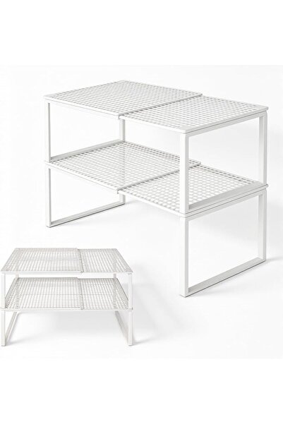 GENERAL 2-Tier Expandable Cabinet Organizer Shelf for Closet Storage, wardrob...