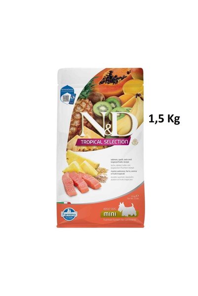 N&D Tropical Selection Somonlu ve Tropikal Meyveli Küçük Irk Yetişkin Köpek M...