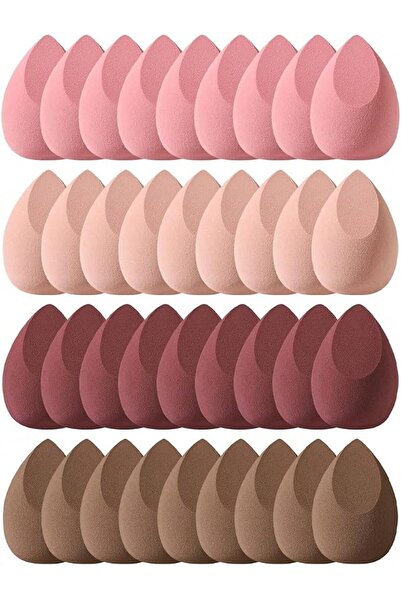 Novax 36 Pcs Makeup Sponges Set for Dry & Wet Use, 4 Colors Foundation Blendi...