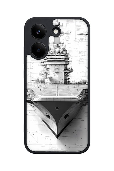 POCO X8 Pro Compatible Aircraft Carrier Patterned Camera Protected Shockproof...