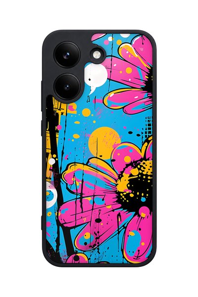 POCO X8 Pro Compatible Popart Patterned Camera Protected Shockproof Case